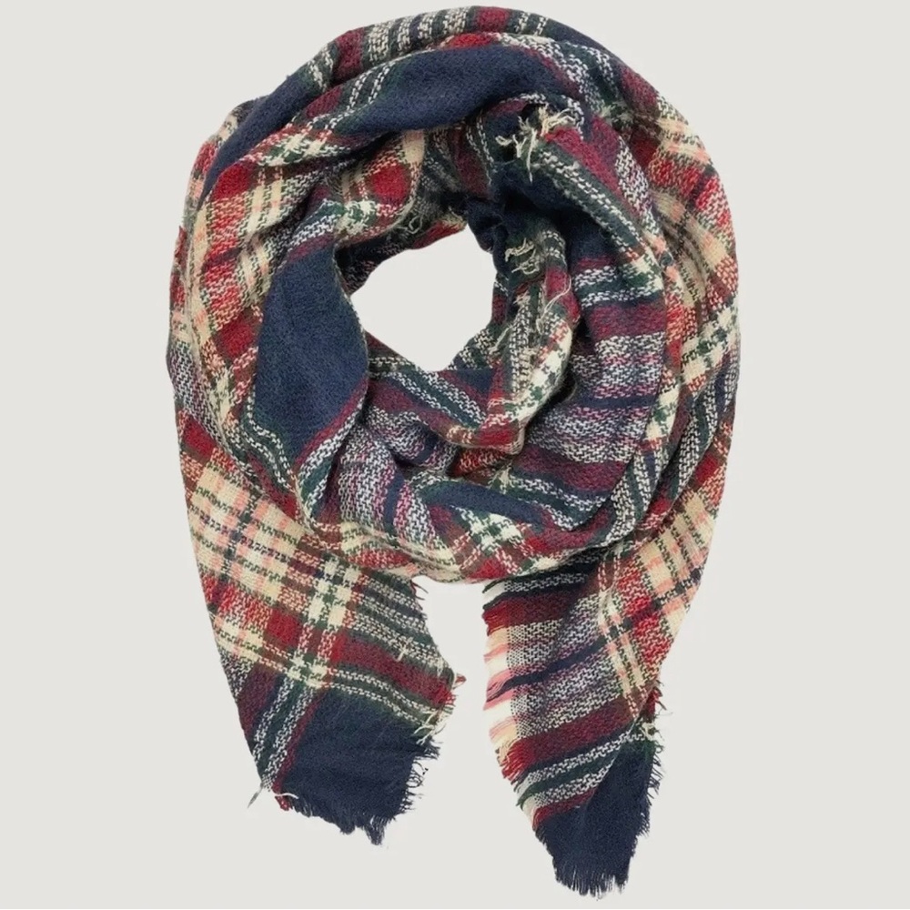 🍀New oversized plaid scarf.
